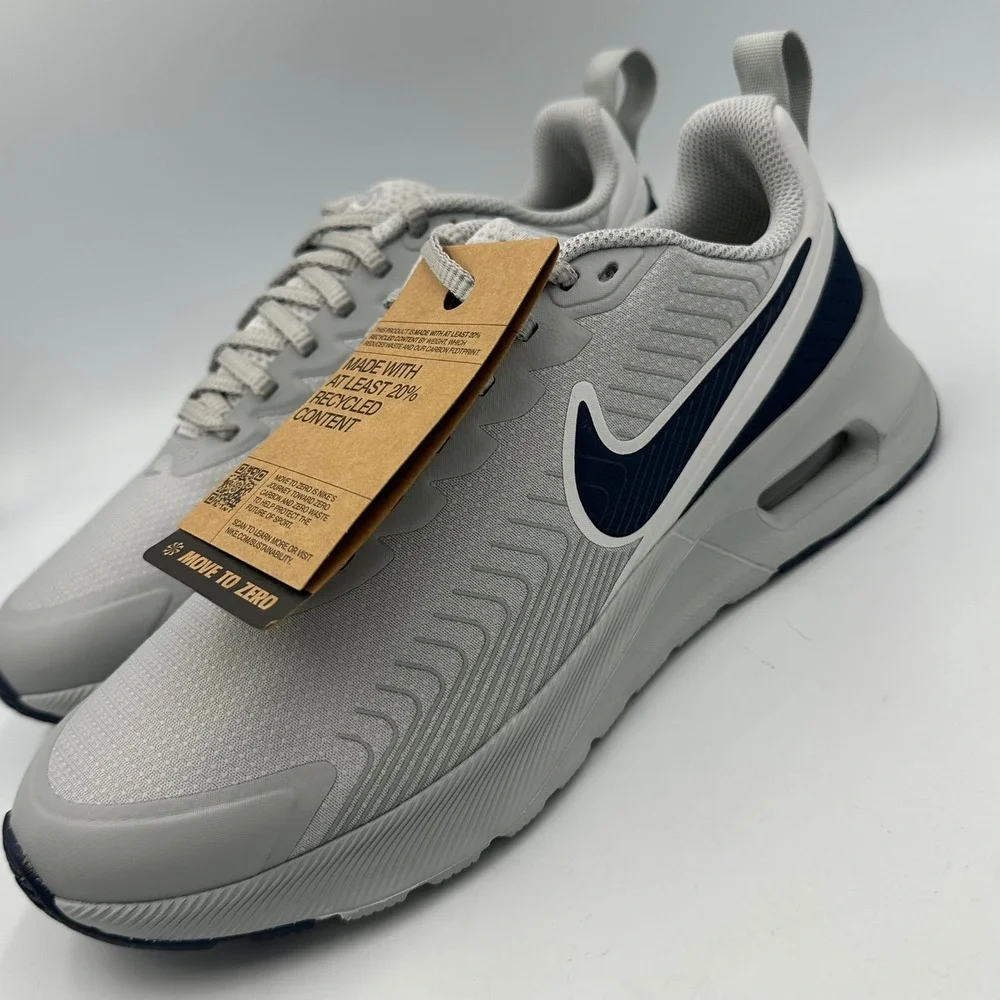 Nike Air Max Nuaxis Grey Navy Running Sneakers NIB Men 8‎ Wmn 9.5 FD4329-003